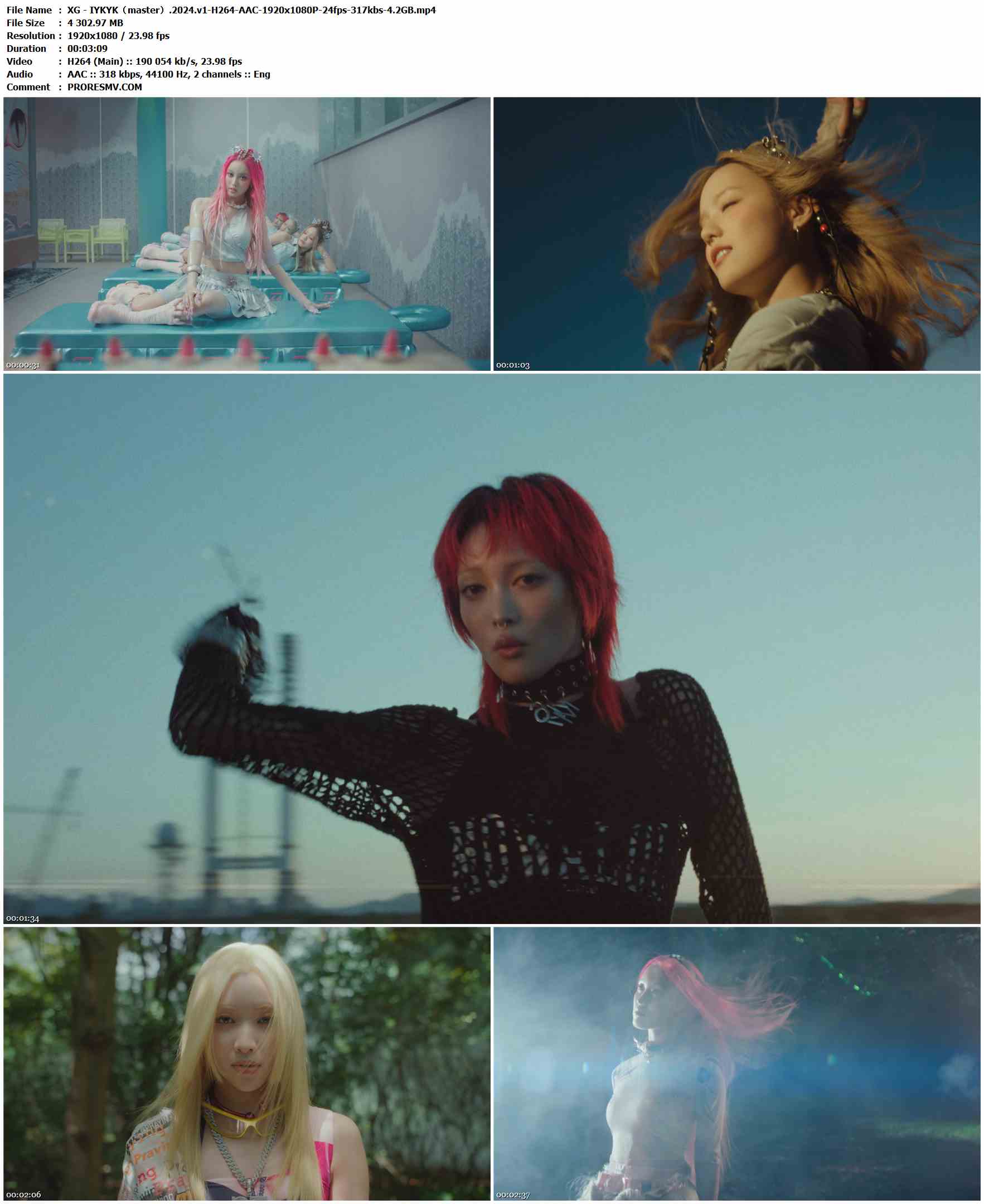 XG - IYKYK（master）.2024-H264-AAC-1920x1080P-24fps-317kbs-4.2GB官方MV_高清MV